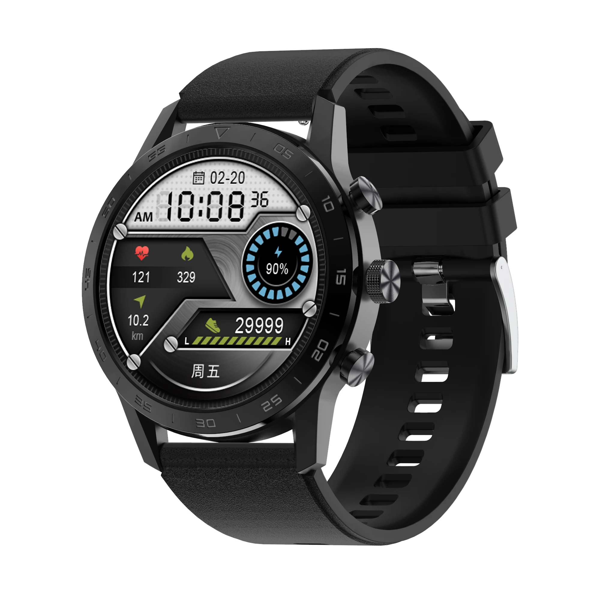 DT70 DT NO.I New Arrival Mechanical Round Watch Smart Watch W28 Plus C6 T6 Fundo Full Screen Sport Smart Watch