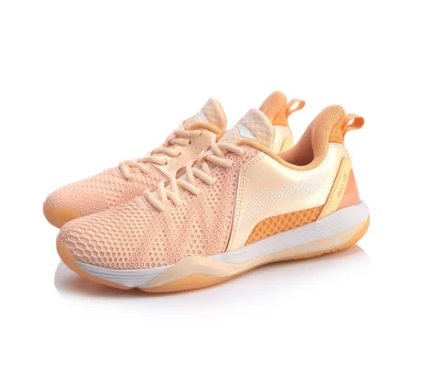 Туфли Li-Ning для бадминтона Женская вихревая амортизирующая профессиональная обувь соревнований спортивная с подкладкой