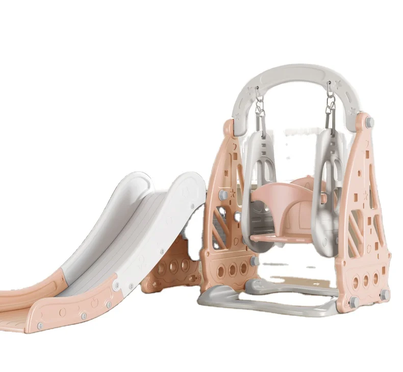 
2021 factory outlet Hot sale plastic children toys kids baby indoor slide with swing set indoor slides for kids children 