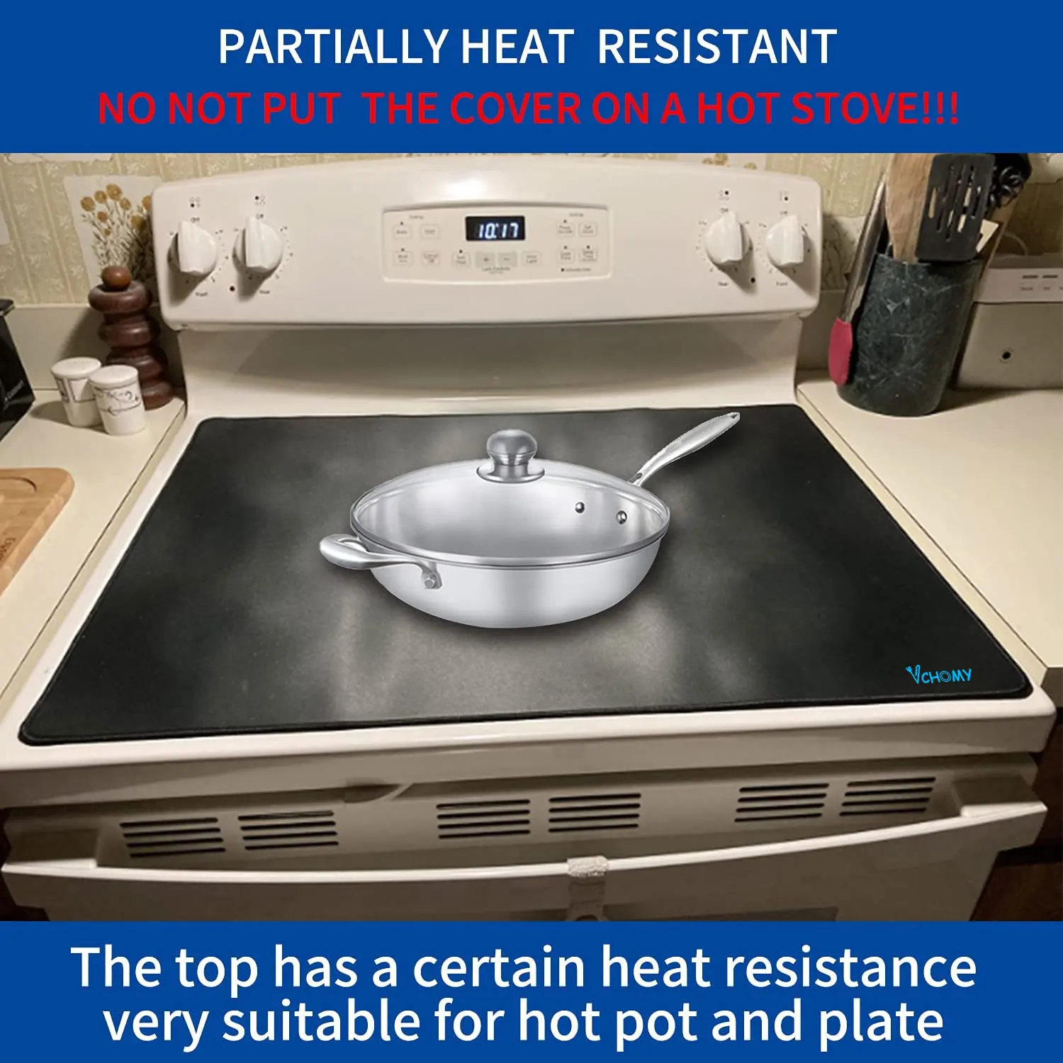 Amazon hot 2-layer nonslip heat resistant electric stove top covers with silicone stove counter gap cover