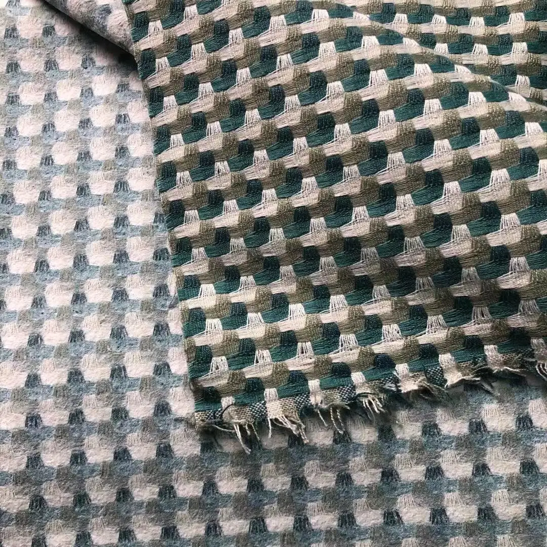 Manufacturer Organic Sustainable Yarn-dyed Woven polyester Fabric for sofa pillow