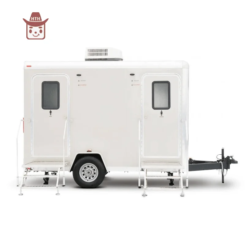 Low Price Mobile WC Outdoor Toilet Cabin Portable Modular Restroom Trailer Toilets