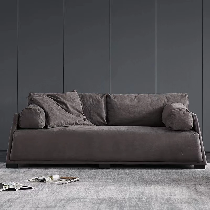 Chinese Modern Design Furniture Living Room White Fabric Sofa