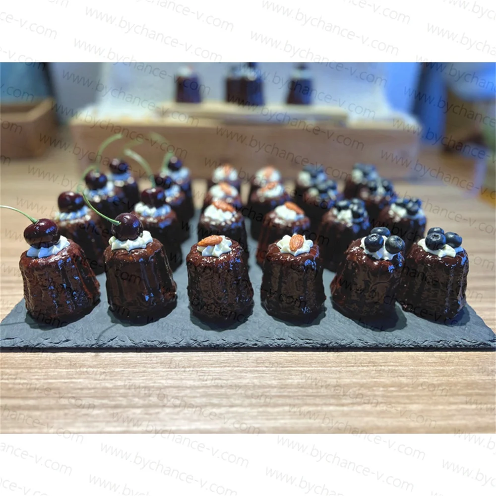 party event table centerpieces artificial Keluli cake with cherry tops for dessert bakery store windows marketing display