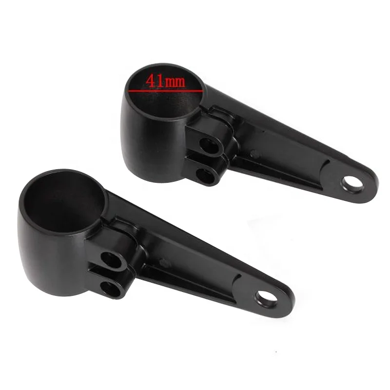 Black Universal Headlight Mount Brackets Fork 35/39/41mm For Motorcycle Chopper Cafe Racer Universal