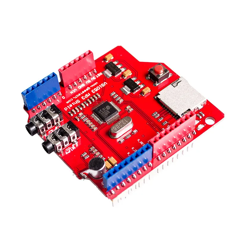 Music Expansion Board for Stereo Audio MP3 Decoding /Decode Shield With TF Card Slot VS1053B VS1053 MP3 Module