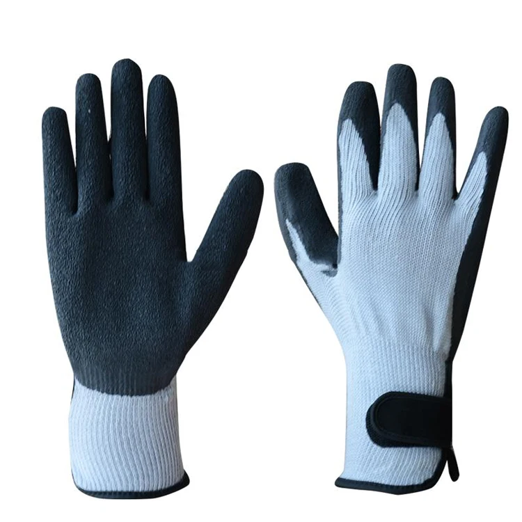 Sunnyhope Industrial Safety Work Gloves Water-Proof Latex with Anti-Slip Feature Coated Cotton Garden Construction Free Sample