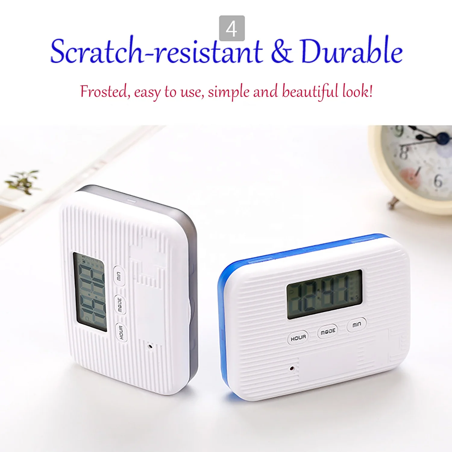 LCD Digital Pill Box Timer with Electric Alarm Mini Weekly Pill case Organizer Medicine Pill Box case