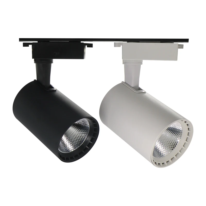Hot Sales 15W LED Rail Track Spot Light Cool White Modern Design Aluminum Lamp Body with COB LED for Office Shop Supermarket Use
