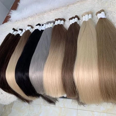 Best Quality Virgin Raw Human Hair Bulk Factory Supplier Remy Cuticle Aligned Russian Extensions Cabello Natural Hair Extensions