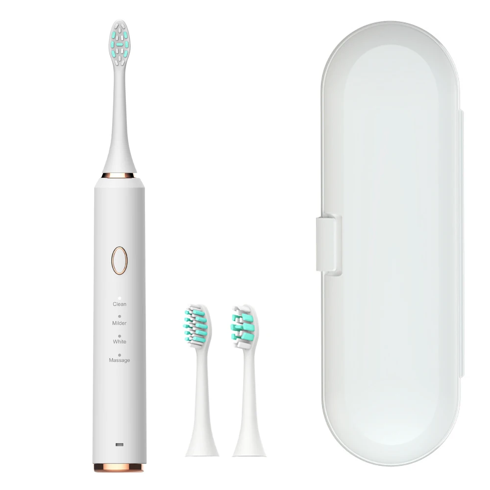 Electric Toothbrush Slim USB Private Label Electric Toothbrush Vibrator Rechargeable With Travel Case Smart Timer