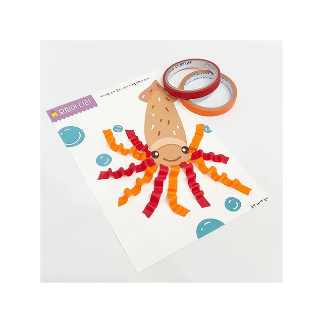 NOLJAK Big Sale For Promotion DIY Handmade Animal Stacked Steady Selling Art Craft Kit For Kids Noljak Masking Tape Craft