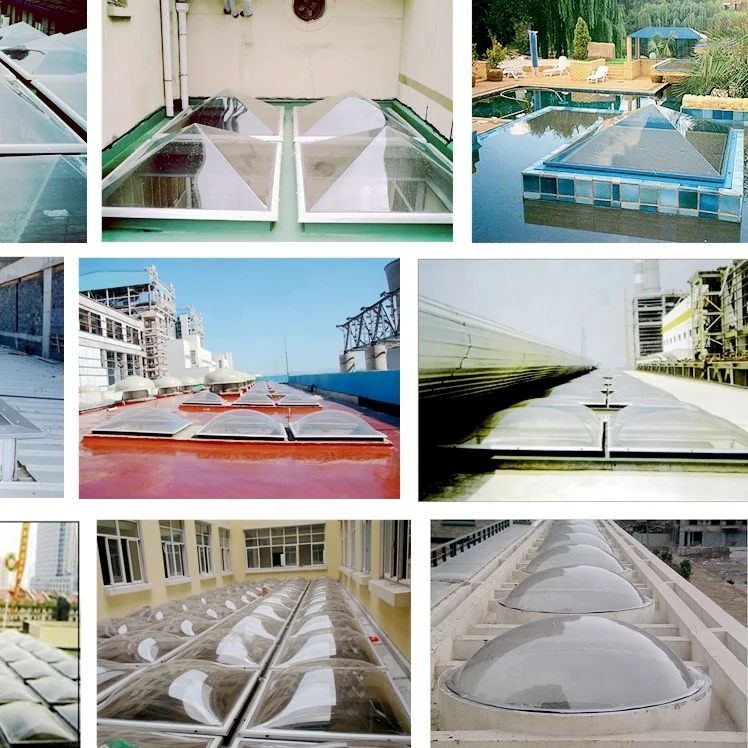 Customized industrial Skylight Natural light Roof Skylight Polycarbonate round skylights
