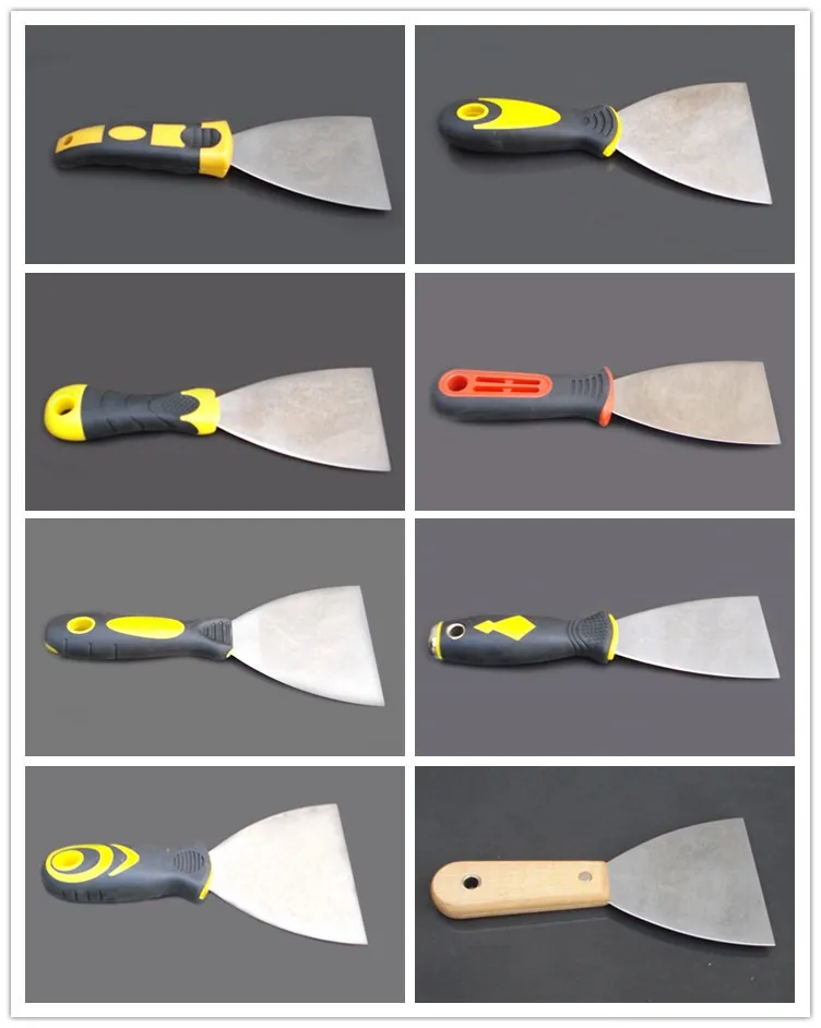 plastic handle mirror polish stainless steel /carbon steel putty knife