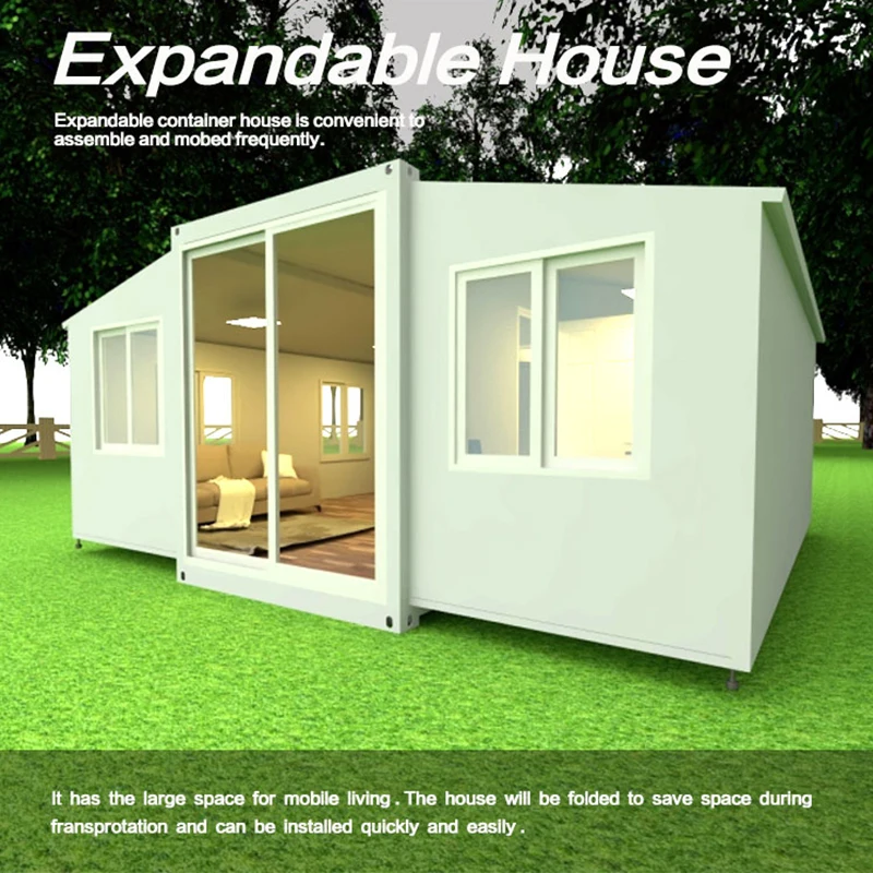 Yantai feilong 20 ft glass expandable shipping container home