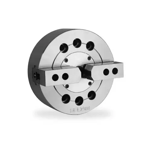 Premium High-Speed Open Center 2 & 3 Jaw Power Chucks - Large Thru Hole Plain Back Hollow Chucks for CNC Machining