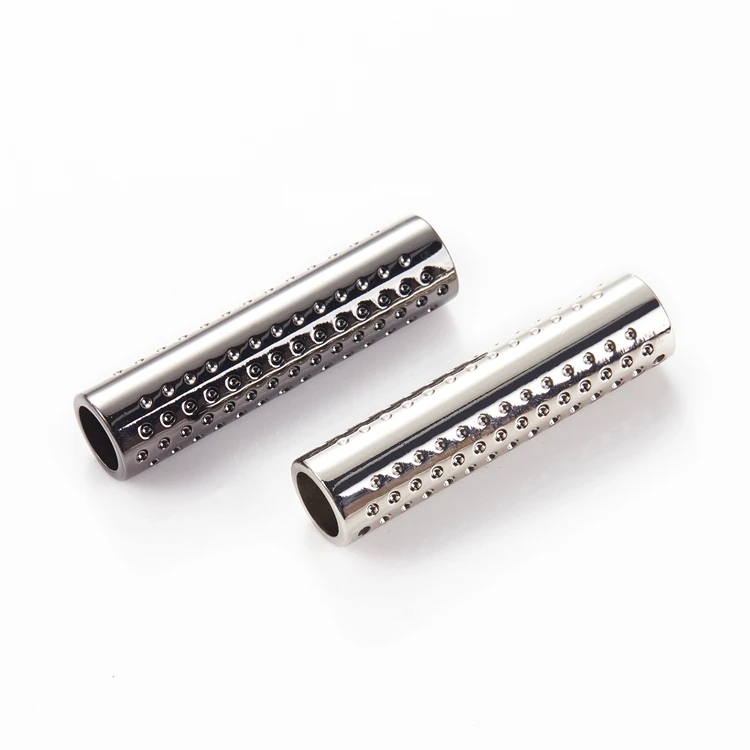 Custom Design High Quality Cylindrical Alloy Metal Cord Lock Stopper Brass Cord End Lock For Clothing