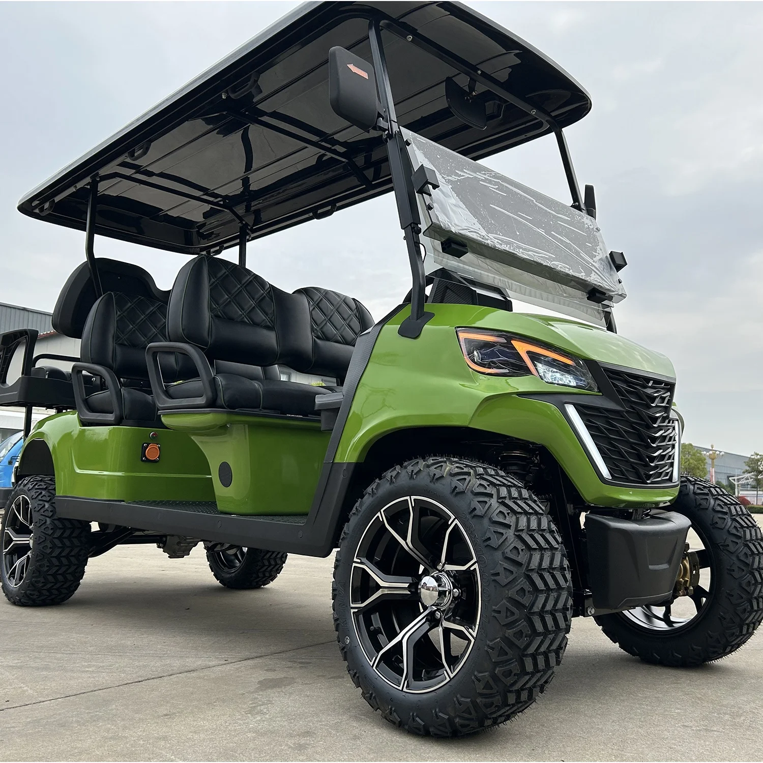New Design Chinese Factory Supply 6 Seat Electric Golf Cart 6 Passenger Wholesale Price