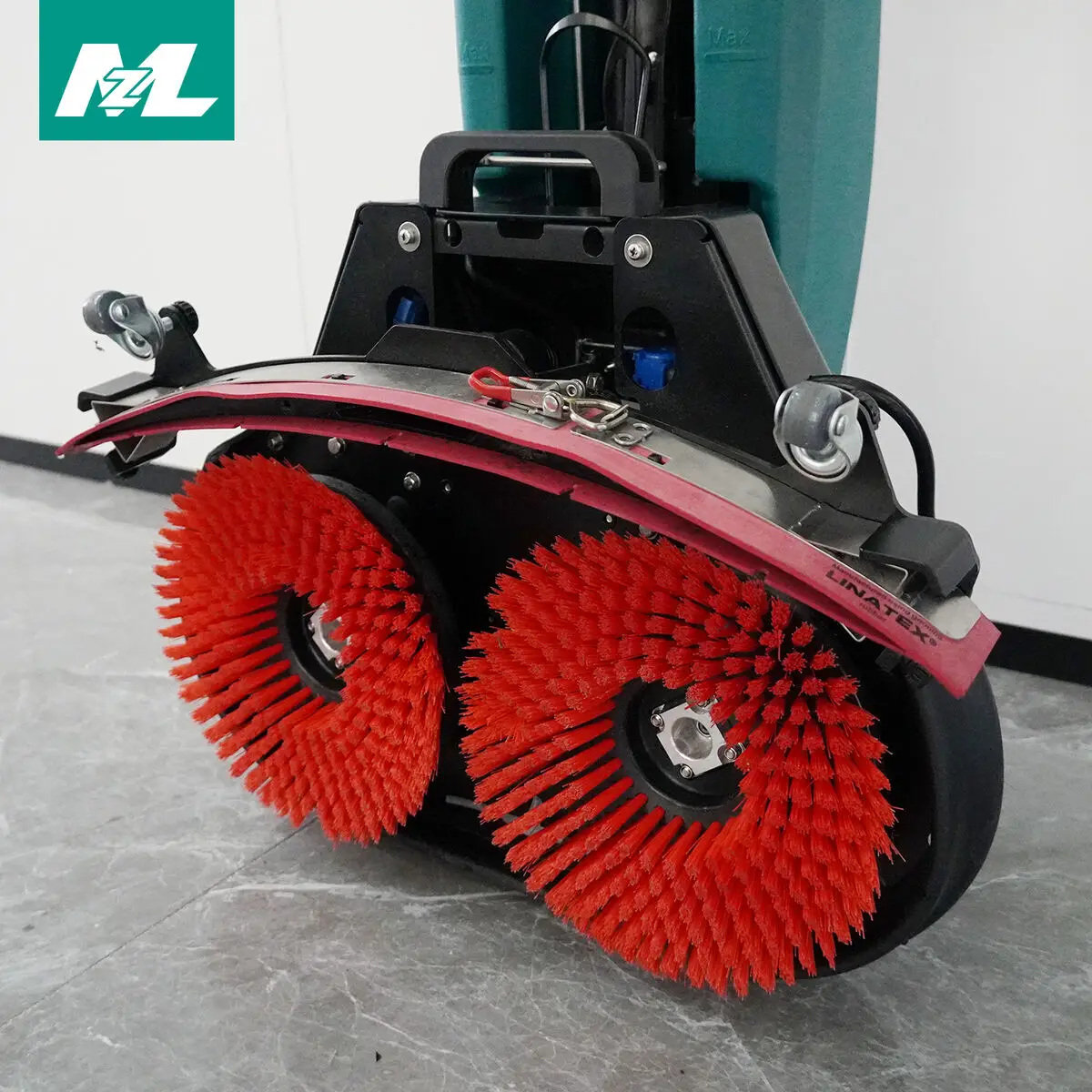 MZL Industrial Floor Scrubber Electric Double Brush Mini Floor Scrubber Machine