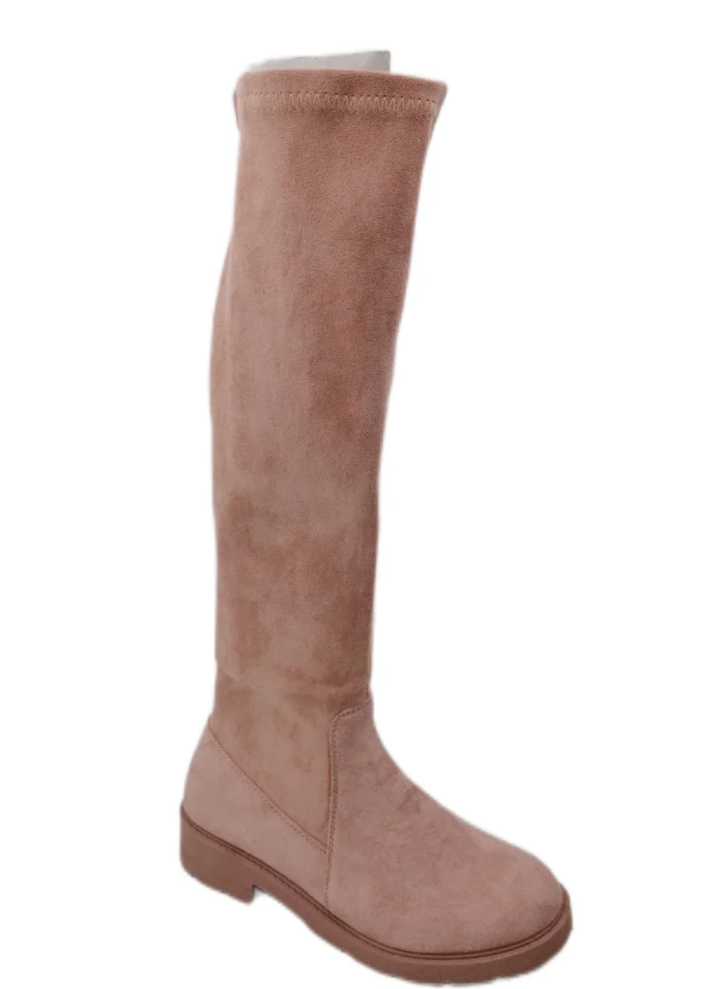 2023 New suede wedge knee high zipper comfortable boots