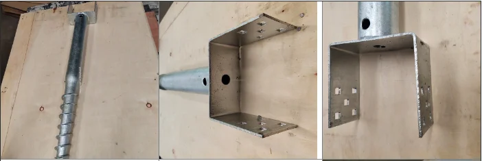 U-образный столбик из оцинкованной стали горячего погружения для забора или почтового