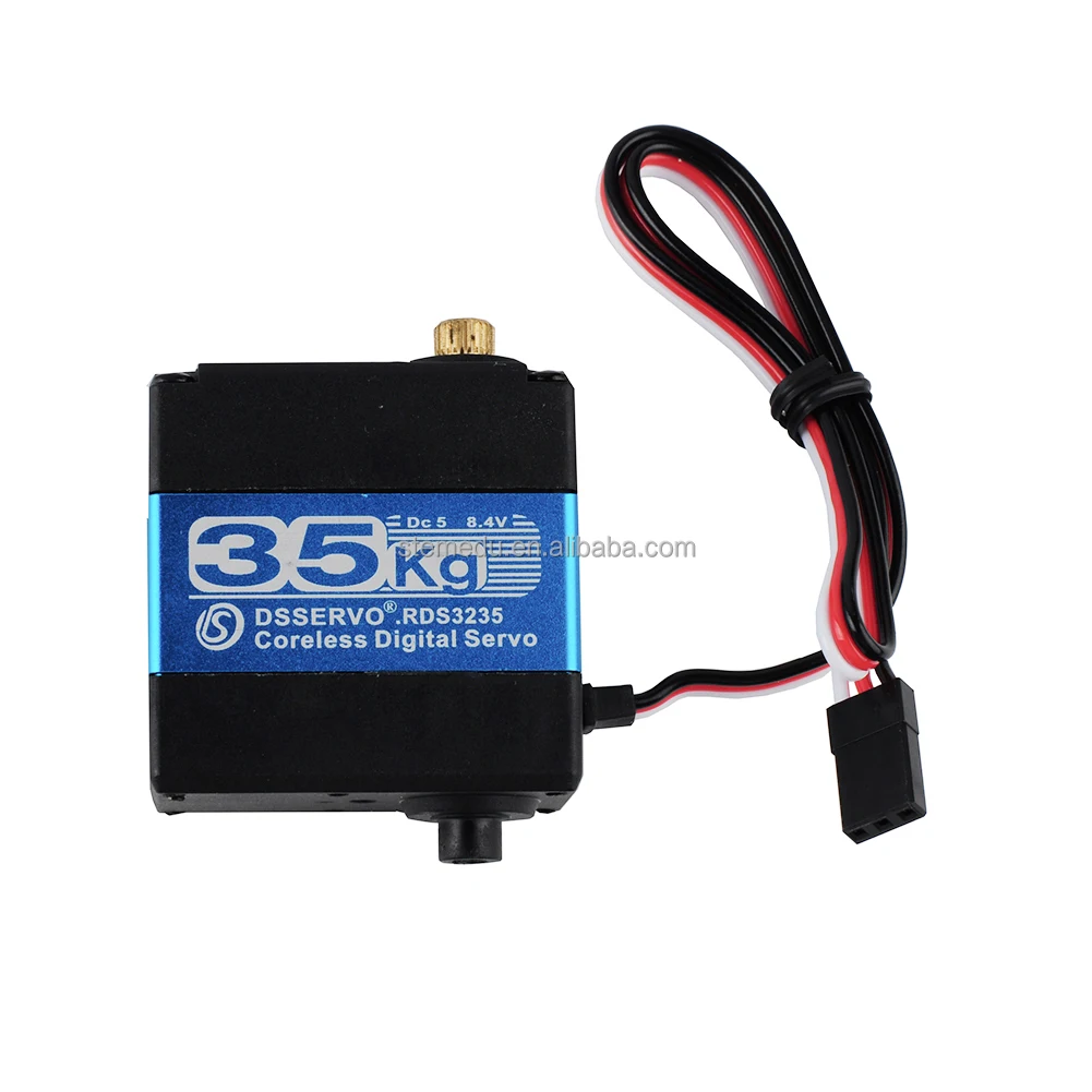 Stainless Steel Gear 35kg Coreless Servo Metal Case Standard Dual Shafts Axis Digital Servo RDS3235MG for Arduino Robot Servo Ro
