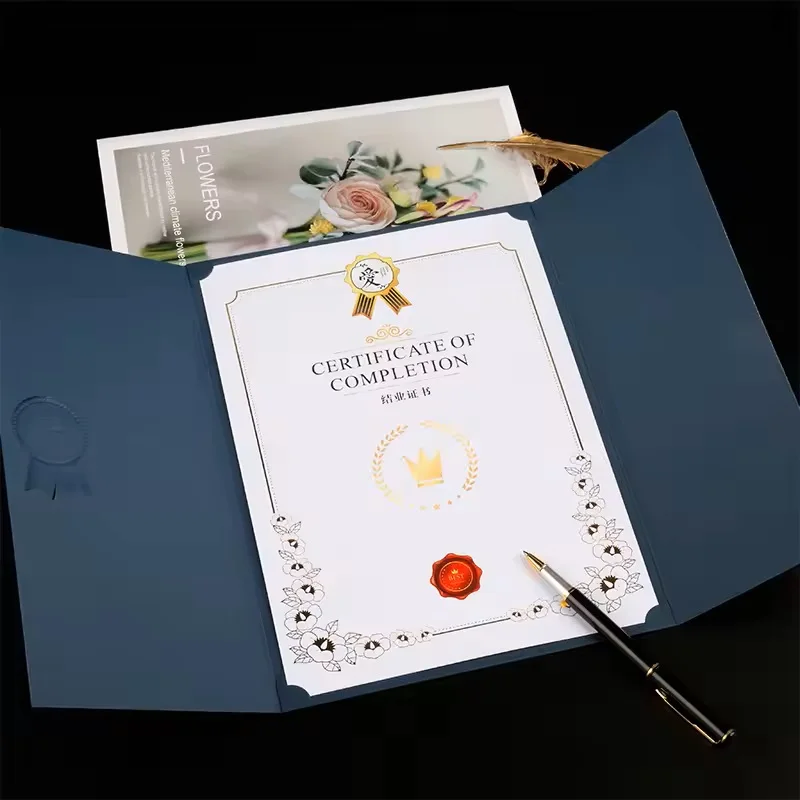 Custom Graduation Certificate Holder Paper Material Certificate Cover