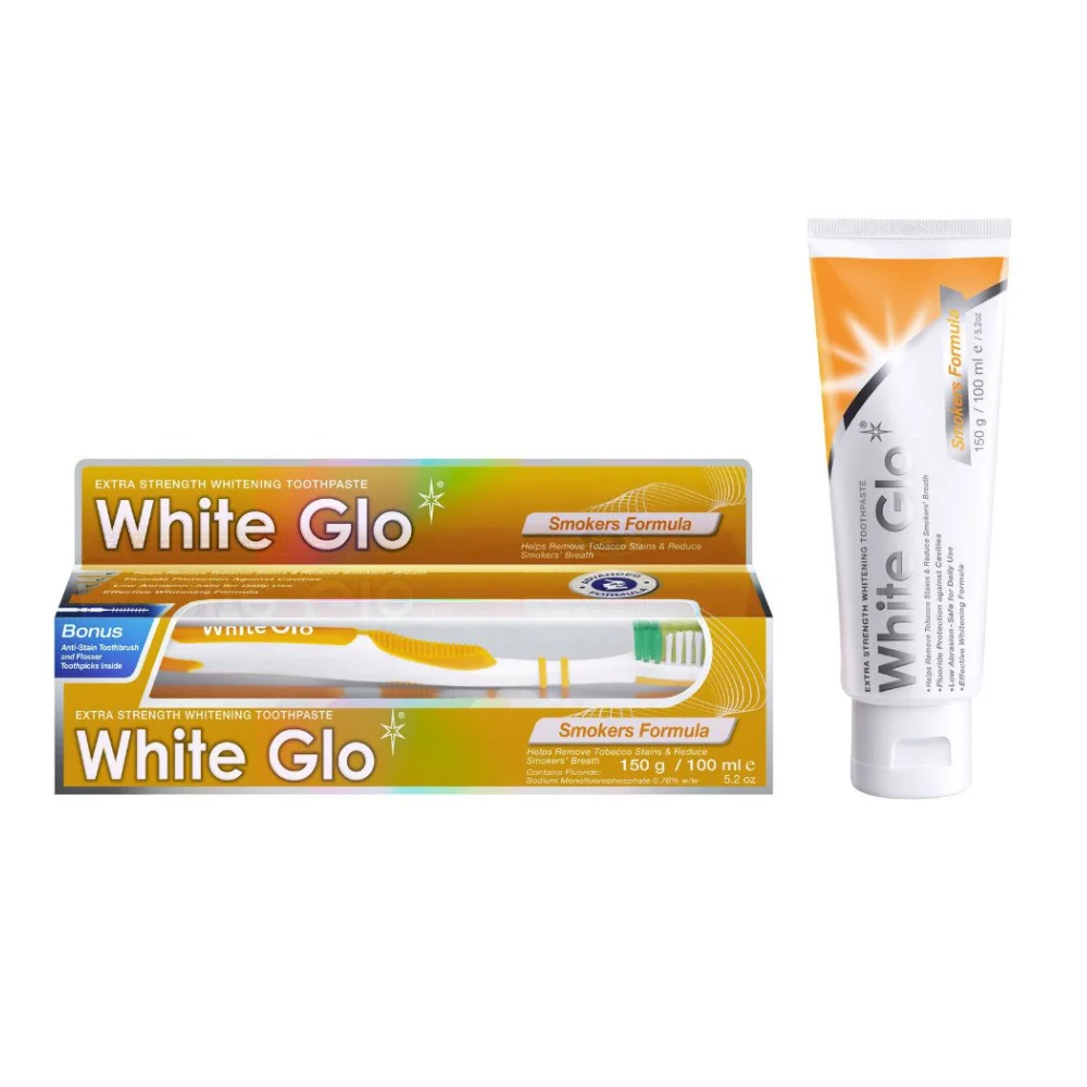 White Glo Smokers Formula Whitening Toothpaste 150G