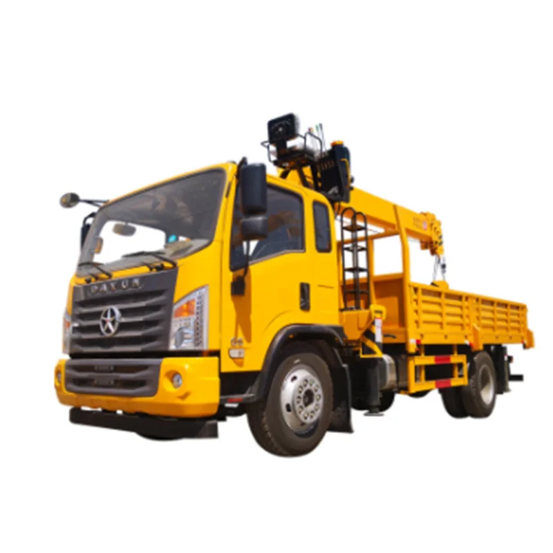 
Telescopic boom truck-mounted crane with 8 tons lifting capacity 