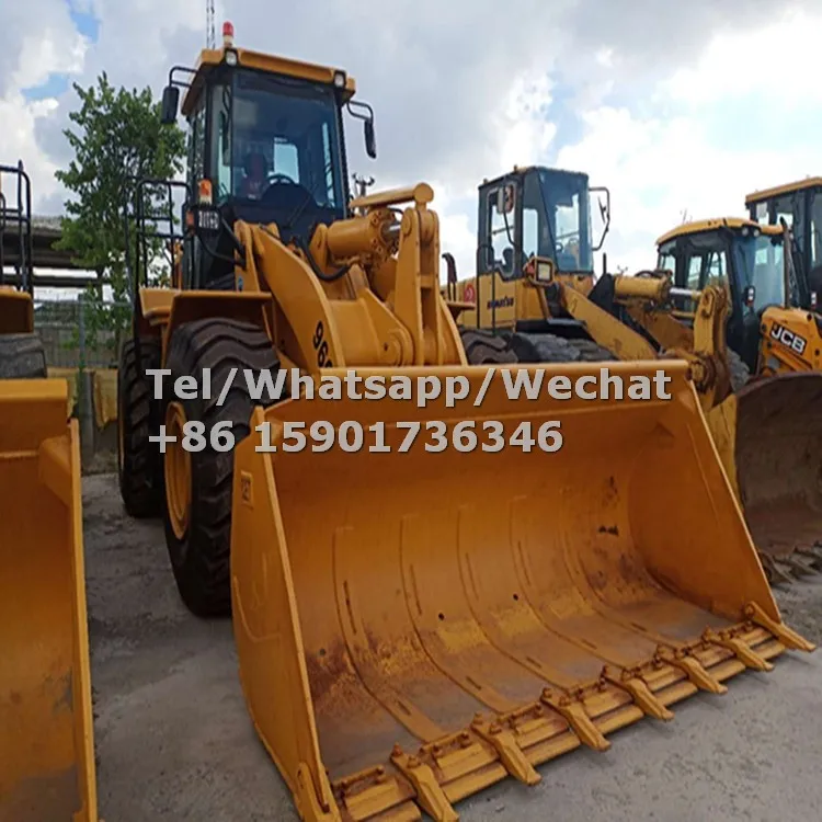  Подержанный фронтальный разрядный погрузчик Cat 966H 5 тонн от японского бренда на