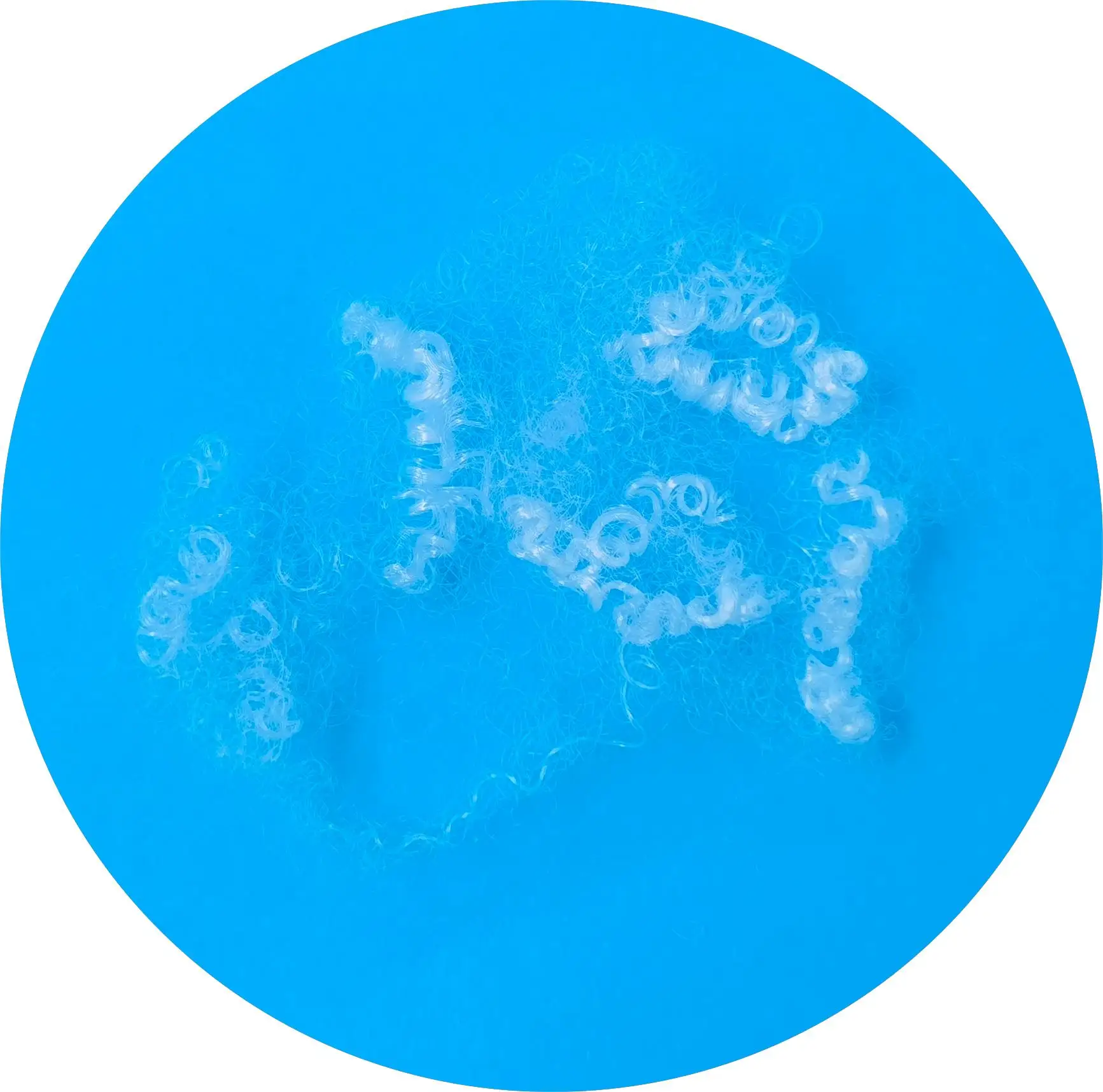 7D 32MM Virgin Antimony Free  HCS Polyester Fiber for Filling