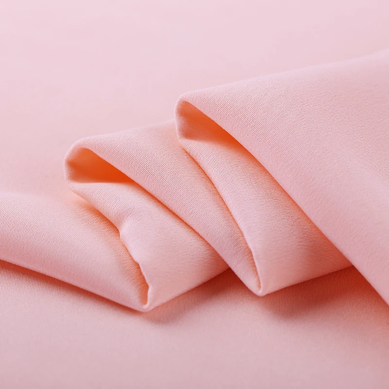 42momme and washed Pink  heavy silk crepe de chine fabric