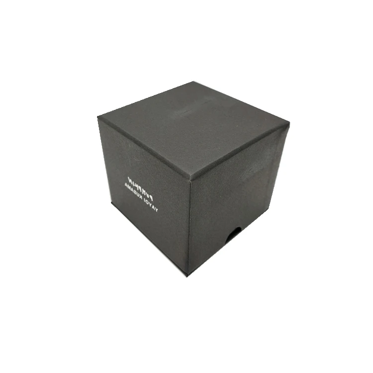 Handmade Black Square Cardboard Box Customized Full Telescope  Cream Bottle Paper Cosmetic Box
