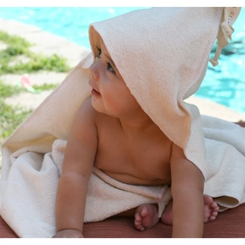 China supplier 100% organic Cotton and Embroidered Pattern baby bath towel baby hooded beach towel high quality