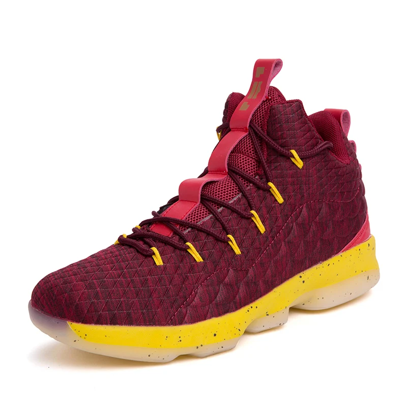 
New fashion cheap brand middle cut black basketball shoes 