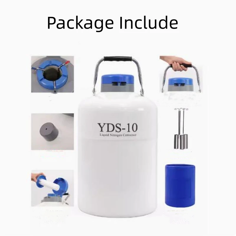 3 Liter Liquid Nitrogen Tank Bottle Cryogenic Container Liquid Nitrogen Storage Jar Cow Semen Storage Low Temperature Container