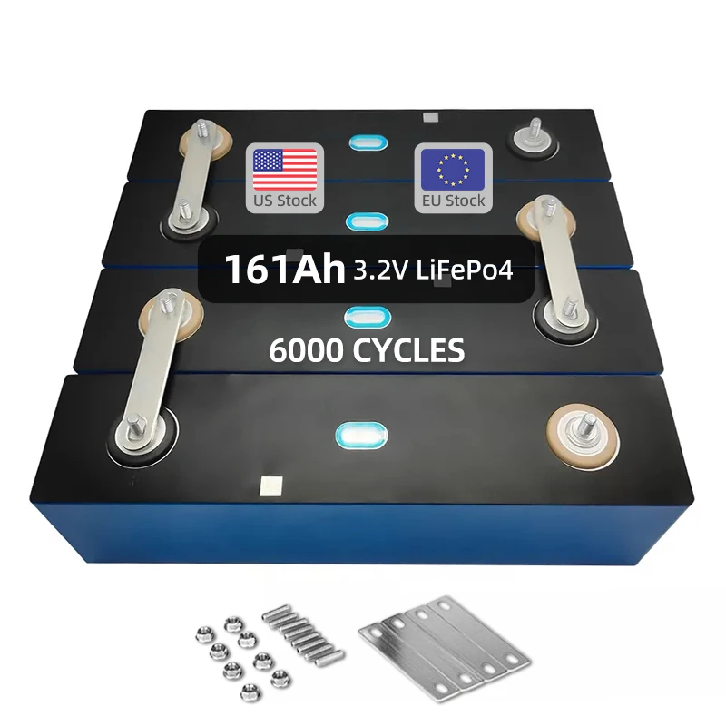 High Capacity 280Ah 320Ah Prismatic Lifepo4 Battery Deep Cycle Battery Lithium Ion Cell For Power Tools Car Battery 3.2V 161Ah