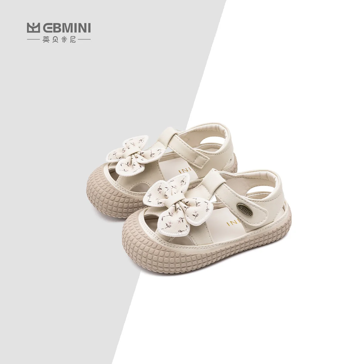 Ebmini 2024 summer new fashion breathable comfortable soft sole girls aged 2-7 years old toddler sandals