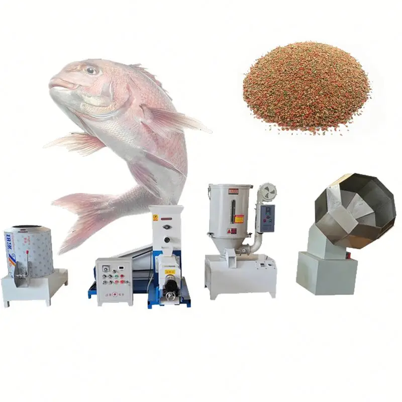 Best-selling automatic fish feed machinery float fish feed food pellet machine