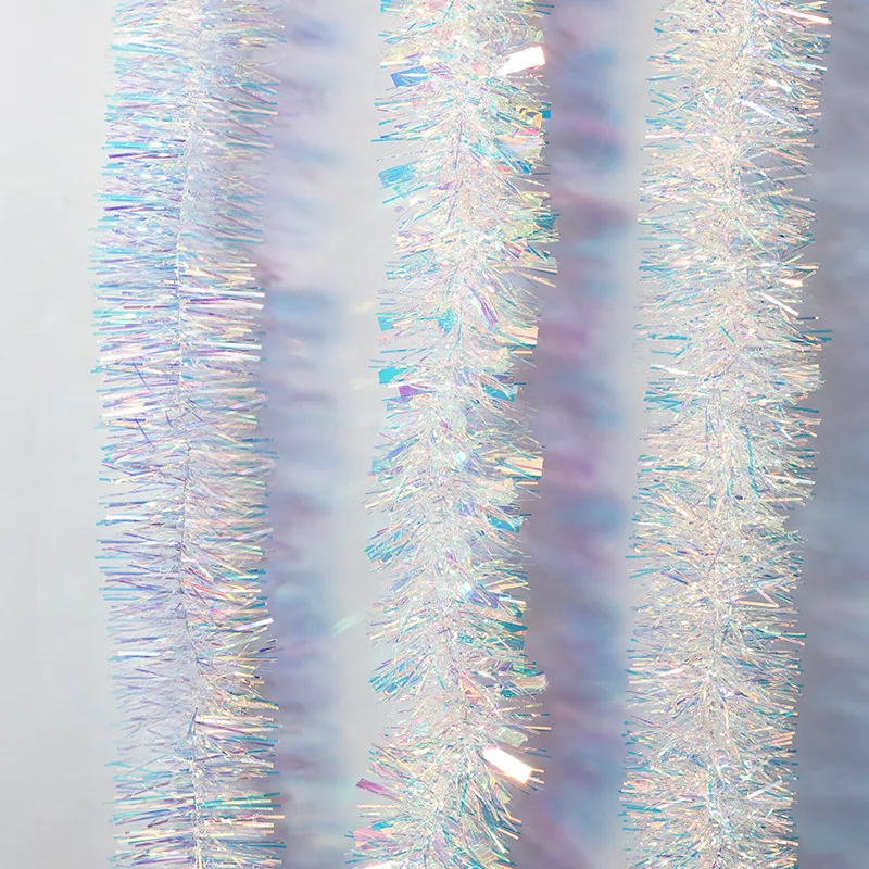 2 м белые ослепительные новые продукты Рождественские елки украшения мишура гирлянда с блестками для вечеринки Рождественская