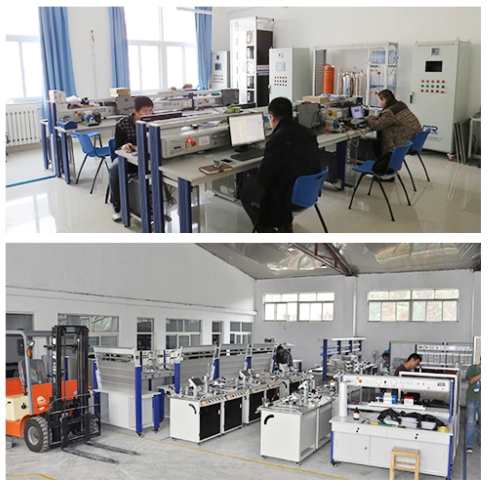 PLC Controlled Pneumatic and Hydraulic Training Workbench Educational Equipment Plc Controlled Training Equipment