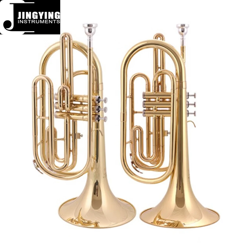 2023 Jingying Music Brass Wind,Brass Body Nickel White Copper Piston Lacquer Gold Marching Trombone