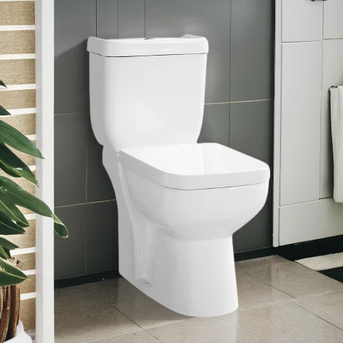 Bathroom Quality Toilet Bowl Ceramic Dual Flush S Trap 250mm Two Piece Toilet For Argentina Square Toilet Inodoros De Dos Piezas