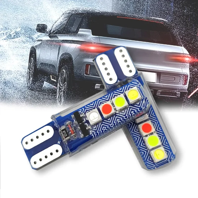 Factory Outlet Super bright car LED wide light bulbs 3030 8smd T10 License Plate Light indicator lights for cars