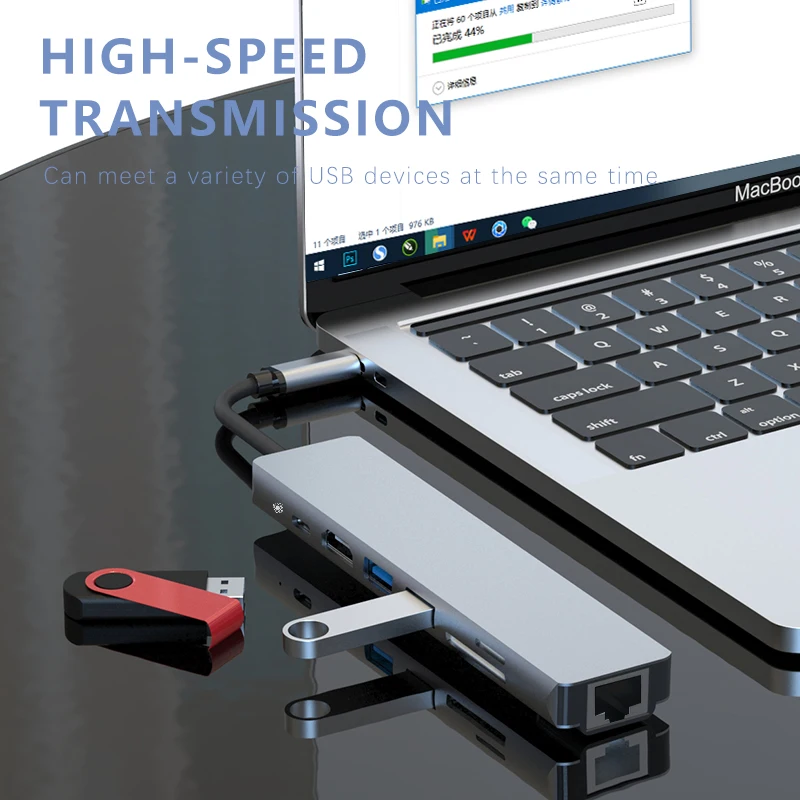 8 In 1 Usb 3 Hub 8In1 All In One Usb Hub For Macbook