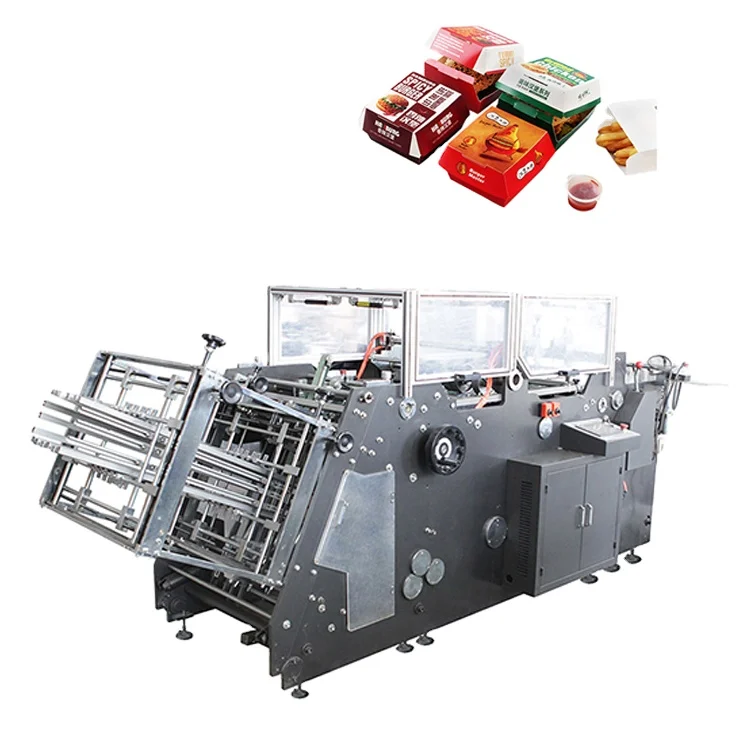 hot sell and good price of burger box making machine