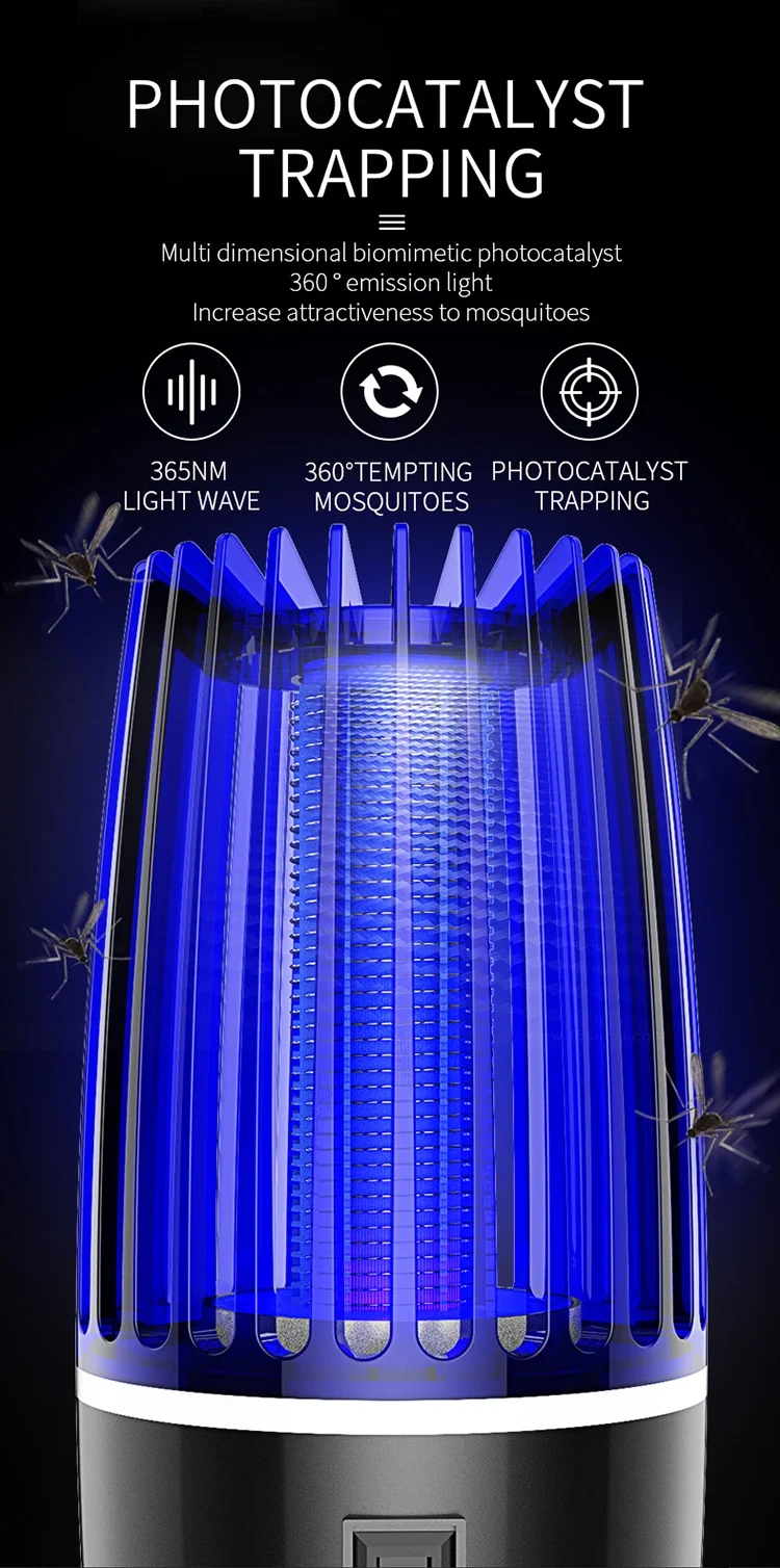
X-PEST 2021 New Mosquito Repellent Bug Zapper USB Electronic Plug in Mosquito Killer Lamp LED Attractive Insect Fly Trap 