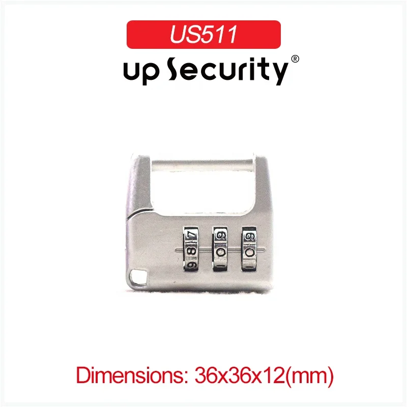 Custom Zinc Alloy reset travel 3 number master lock combination cam lock wallet luggage pad lock