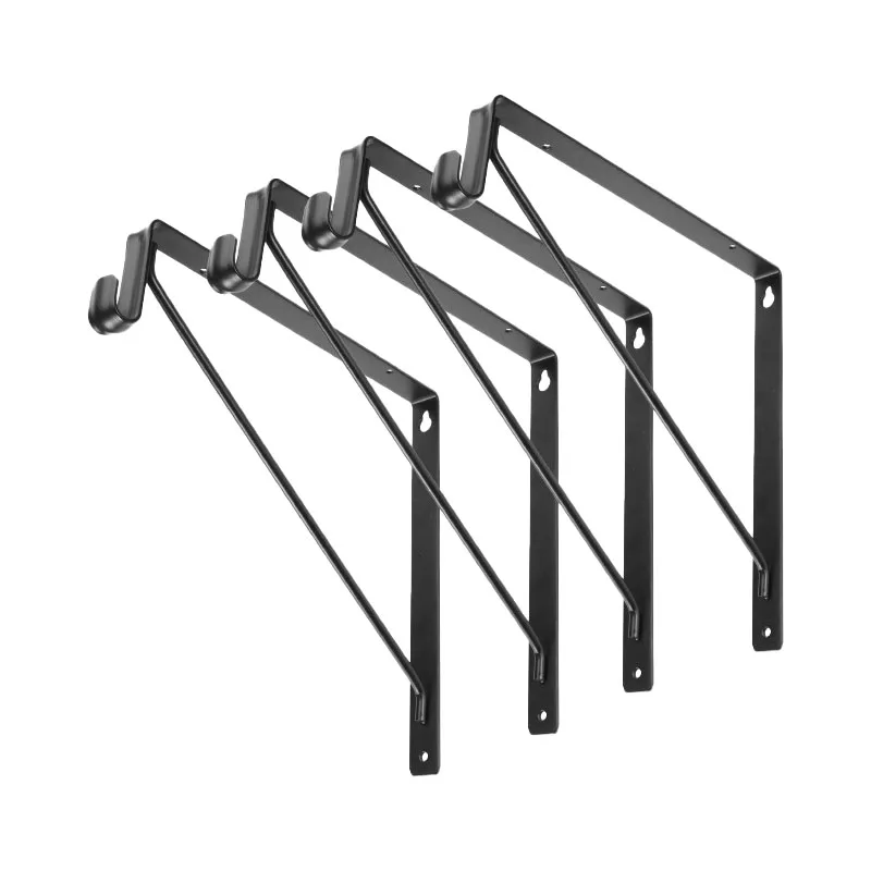 Heavy Duty Closet Hanger Shelf Rod Brackets Triangle Wall Mounted Rear Cleat Strip Adjustable Closet Shelving Support bracket