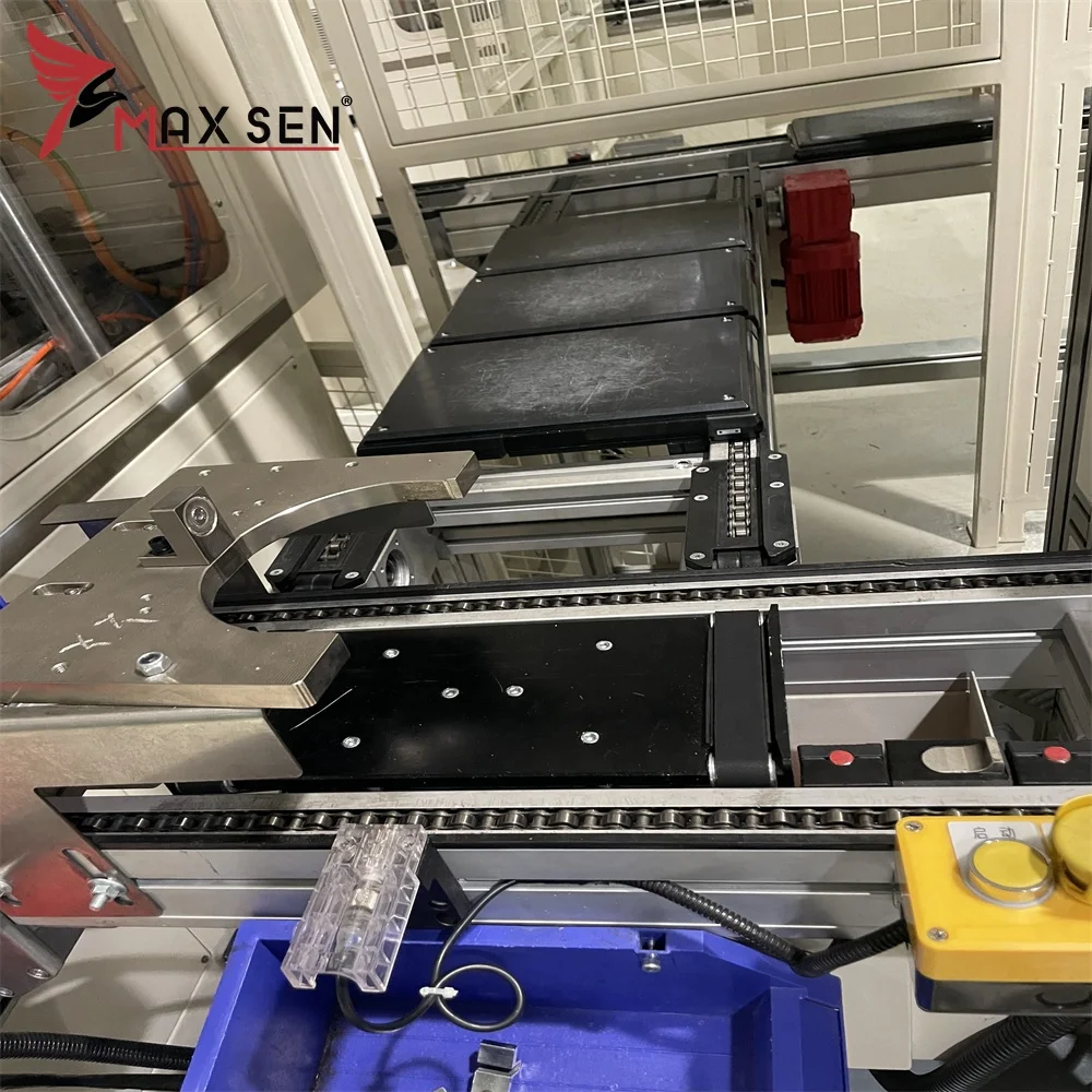 Maxsen Hot Sale Customized Double Speed Chain Conveyor Powered Pallet Transfer Chain Conveyor System Assembly Line